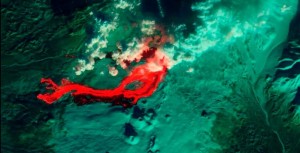 Satellite Captures Russian Lava Eruption From Space